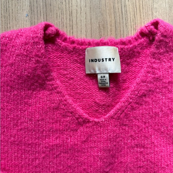 Cozy Raspberry Pink Industry Sweater - Picture 2 of 5